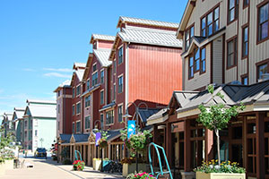 Historic buildings in Downtown Park City Utah